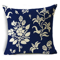 Axyaa Blue & White Porcelain Pattern Pillowcase - Sofa Decor 40cm/45cm/50cm