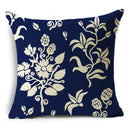 Axyaa Blue & White Porcelain Pattern Pillowcase - Sofa Decor 40cm/45cm/50cm