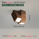 Axyaa Antique Walnut Downlight Ceiling Light - Surface Mounted Living Room & Bedroom Lighting