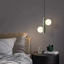 Axyaa Marble Glass Ball Pendant Light: Modern Designer Ceiling Decor for Living Room
