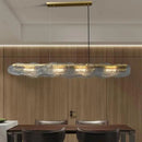Axyaa Modern Luxury Dining Room LED Chandelier Glass Hanging Light Fixtures