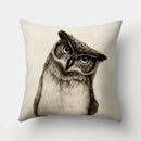 Axyaa Cute Owl Cushion Cover for Home Sofa Bedroom Decor