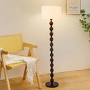 Axyaa Wooden Art LED Floor Lamp for Modern Minimalist Living Room, Bedroom, Study - High-End Decor Lighting