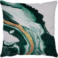 Luxurious Green Marble Texture Pillowcase Set for Home Decoration by Axyaa