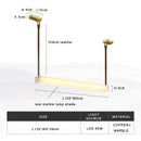 Axyaa Marble Pendant Chandelier for High-End Restaurant Bar Counter with Minimalist Design