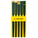 Axyaa Stainless Steel Alloy Chopsticks Set for Asian Cooking and Dining