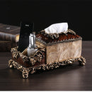Luxury European Resin Tissue Box Paper Rack Organizer by Axyaa