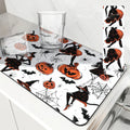 Axyaa Halloween Black Cat Antiskid Drying Mat