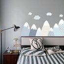 Watercolor Mountain Wall Murals by Axyaa