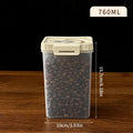 Axyaa Coffee Bean Sealed Jar Clear Food Storage Box Moisture-proof Airtight Container
