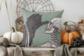 Axyaa Halloween Skeleton Pattern Throw Pillow Cover for Sofa, Bedroom, Car