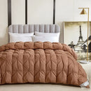 Axyaa White Goose Down Winter Quilt - 100% Cotton, Thick & Warm