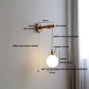 Axyaa Nordic LED Wall Lamp with Flower Shade & Switch, White Ceramic Glass Interior Decor