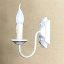 Axyaa Vintage Iron Wall Lamp E14 Candle Light Sconce for Bedroom Balcony Lighting