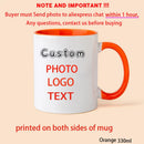 Personalized Photo Mug, Family, Kids, Lovers, Logo, Text Mugs by Axyaa