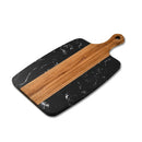 Axyaa Marble Splice Acacia Wood Chopping Board for Cheese Bread Charcuterie