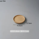 Axyaa Ceramic Straight Edge Plate Set for Restaurant, Steak, Sushi, Pasta & Molecular Cuisine