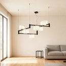 Axyaa White Marble LED Pendant Light for Luxurious Villa Decor
