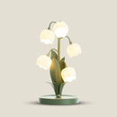 Axyaa Pastoral Table Lamp: French Girl Bedroom Decor Flower Ambient Light