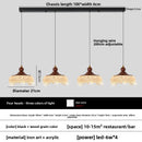 Axyaa Walnut Waterdrop Chandelier - French Antique Vintage Lighting for Various Spaces
