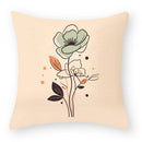 Axyaa Flower Print Sofa Pillow Cover for Decor, Car Seat, and Cute Decor Display