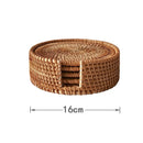 Axyaa Rattan Insulated Table Mats Set for Dining Tables and Plates