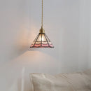 Axyaa Glass Lampshade Pendant Chandelier LED Lighting for Bedroom and Living Room
