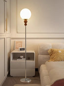 Axyaa Glass Ball LED Floor Lamp for Living Room, Bedroom, Study - Modern Home Decor Lighting