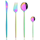 Axyaa Pink Silver Stainless Steel Cutlery Set
