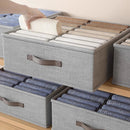 Axyaa Clothes Storage Box Set - Organize Sweaters, T-Shirts, Pants, Underwear & Socks