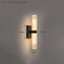 Axyaa Copper Crystal Wall Lamp: Modern Minimalist Luxury Lighting for Living Room, Hotel Corridor