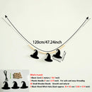 Axyaa Halloween Witch Hat Wood Bead Garland Spooky Decor Ornaments