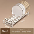 Axyaa Telescopic Dish Drying Rack Drawer Organizer for Kitchen Storage