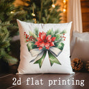 Axyaa Christmas Digital-Print Cushion Cover for Sofa Car Bedroom Pillow