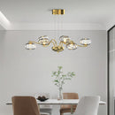 Golden Glass Balls Pendant Chandelier for French Bedroom Living Room by Axyaa