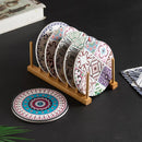 Axyaa Nordic Ins Wind Ceramic Coaster Set - Absorbent Diatom Mud Tea Cup Mat