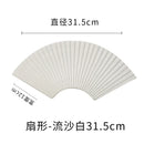 Axyaa Ceramic Tableware Set: Fan-Shaped and Irregular Sushi & Pastry Plates