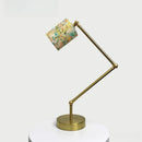 Axyaa Adjustable Metal Base Reading Lamp with Liberty Fabric Shade