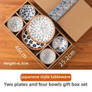 Axyaa Mini Ceramic Plates for BBQ, Sashimi, Sushi, Dipping Sauce, Snacks, Fruit, Desserts