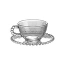 Axyaa Glass Beaded Dish Coffee Cup Set