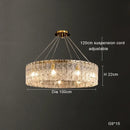 Axyaa Copper Chandelier: Elegant Minimalist Lighting for Living Room, Dining Room, Bedroom