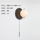 Axyaa Modern Black/Gold Iron Art Wall Lamp for Bedroom Cafe