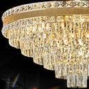 Axyaa Crystal Chandelier Pendant Light for Living & Dining Room, Luxury Ceiling Lighting
