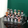 Axyaa Acrylic Stand Display Rack Anime Figure Storage Case Clear Organizer Shelf