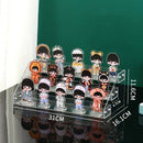Axyaa Acrylic Stand Display Rack Anime Figure Storage Case Clear Organizer Shelf