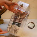 Axyaa Pearl Light Luxury Makeup Brush and Pencil Holder Organizer