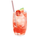 Axyaa Heart Stainless Steel Straws Set with Cleaning Brush for Drinks and Cocktails