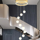 Axyaa LED Chandeliers Pendant Light for Modern Home Decor and Indoor Lighting
