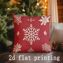 Axyaa Christmas Patterned Pillow Covers for Sofa, Bedroom, Car - Rectangular Cushion