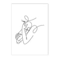 Minimalist Axyaa Mother and Child Wall Art Print for Home Decor